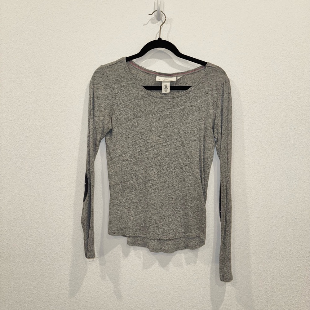 Heather Gray Long Sleeve with elbow detailing